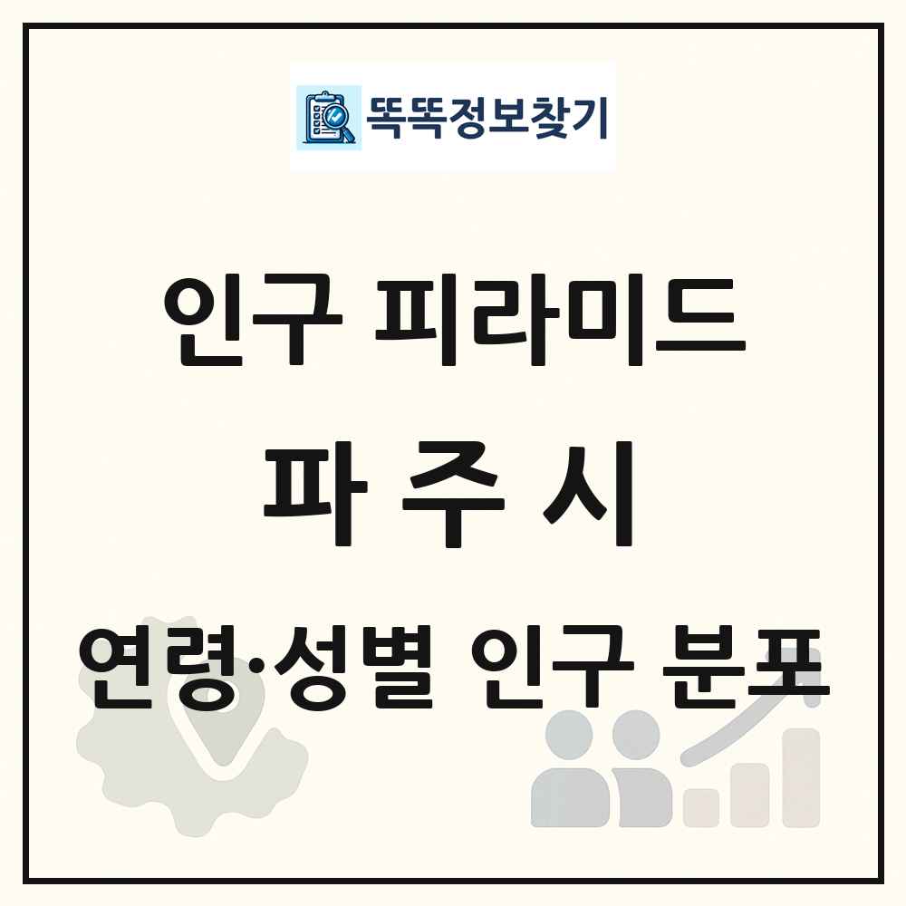 파주시 인구 피라미드 링크 그림